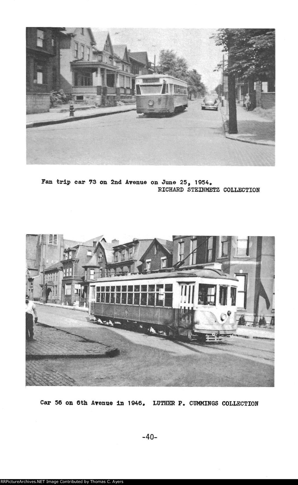 "Altoona's Trolleys," Page 40, 1980